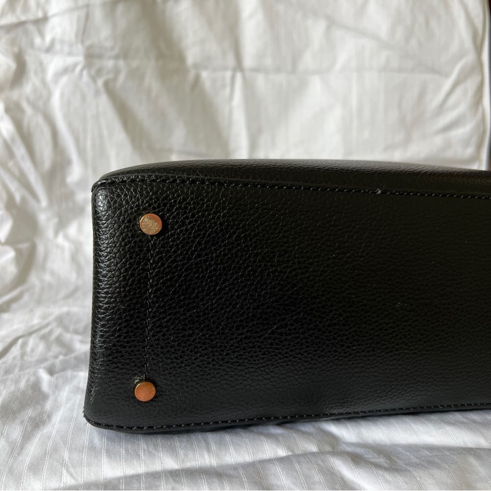 Kate Spade Small Eva Leather Satchel Crossbody Black Bag - Picture 8 of 10